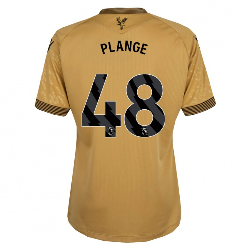 Danxen Herren Luke Plange #48 Gold Schwarz Auswärtstrikot Trikot 2025/26 T-Shirt Schweiz