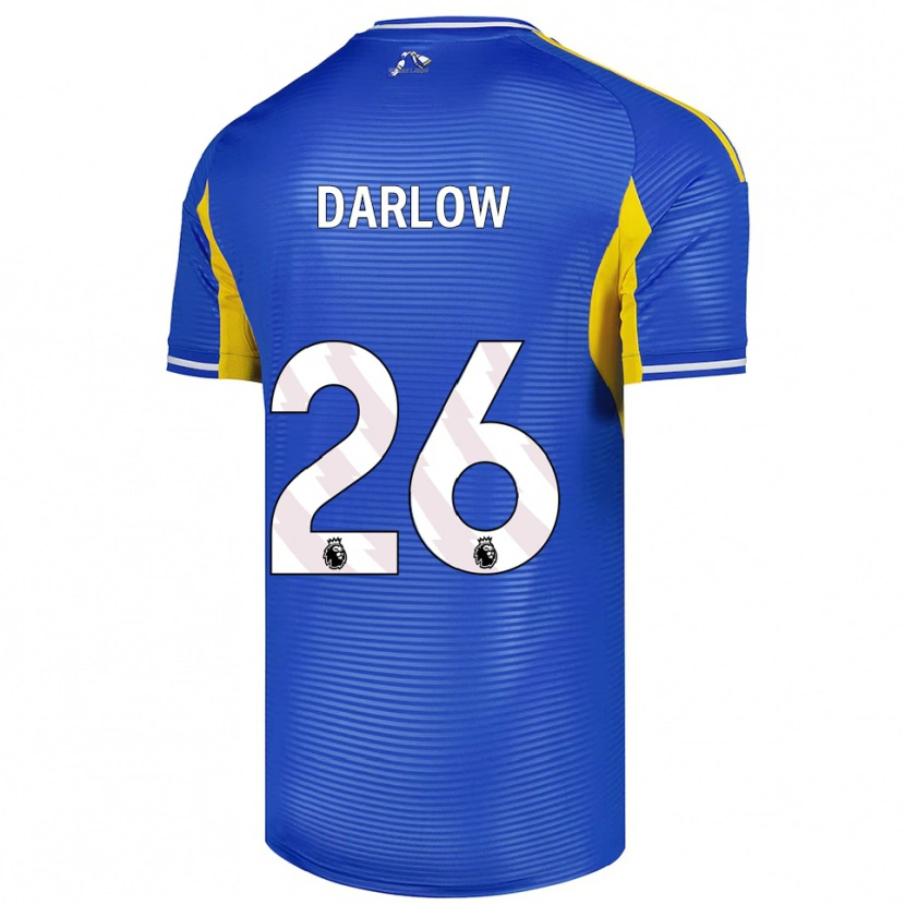 Danxen Herren Karl Darlow #26 Blau Gelb Auswärtstrikot Trikot 2025/26 T-Shirt Schweiz