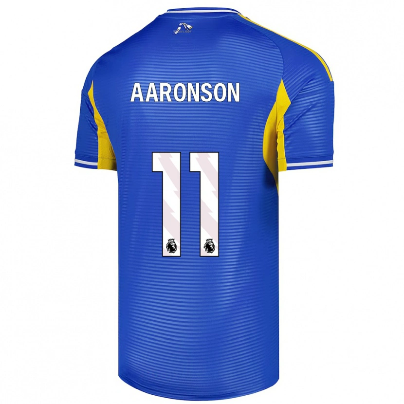Danxen Herren Brenden Aaronson #11 Blau Gelb Auswärtstrikot Trikot 2025/26 T-Shirt Schweiz