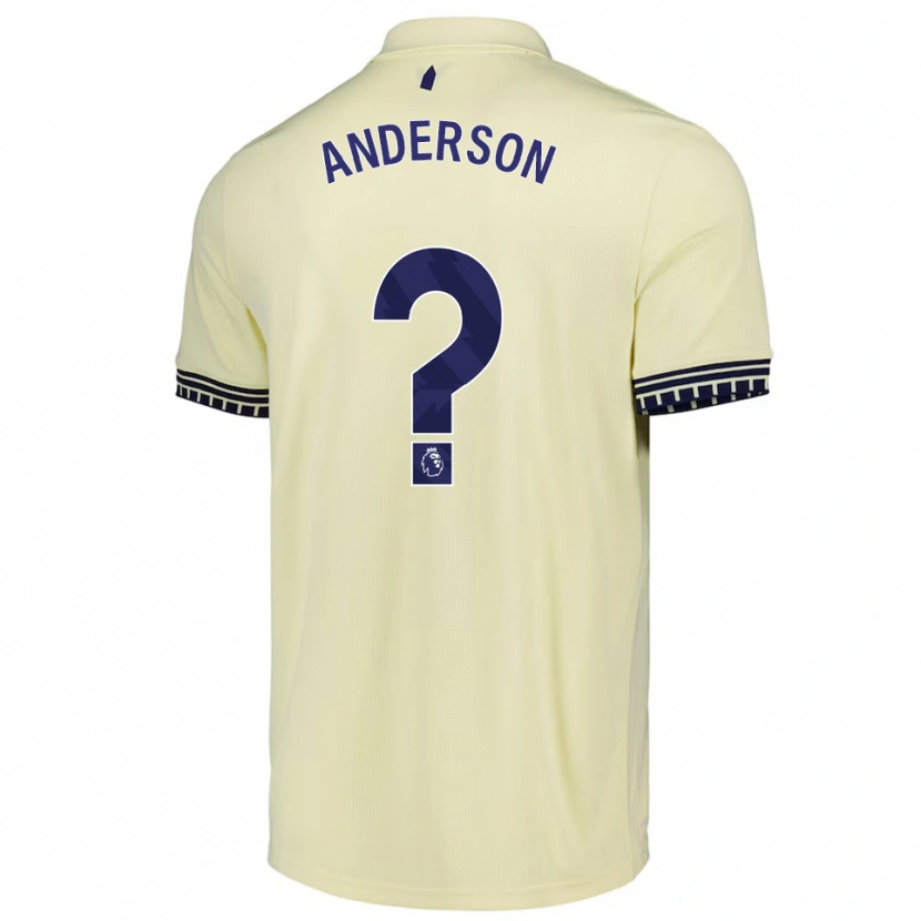 Danxen Herren Joseph Anderson #0 Creme Weiß Schwarz Auswärtstrikot Trikot 2025/26 T-Shirt Schweiz