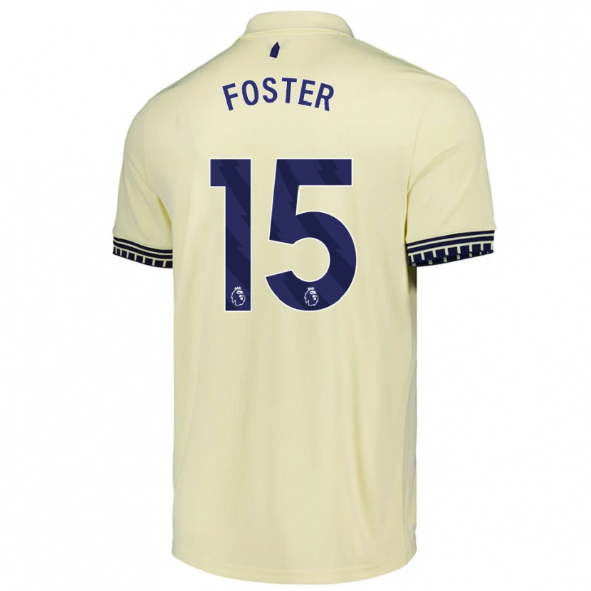 Danxen Herren Harvey Foster #15 Creme Weiß Schwarz Auswärtstrikot Trikot 2025/26 T-Shirt Schweiz