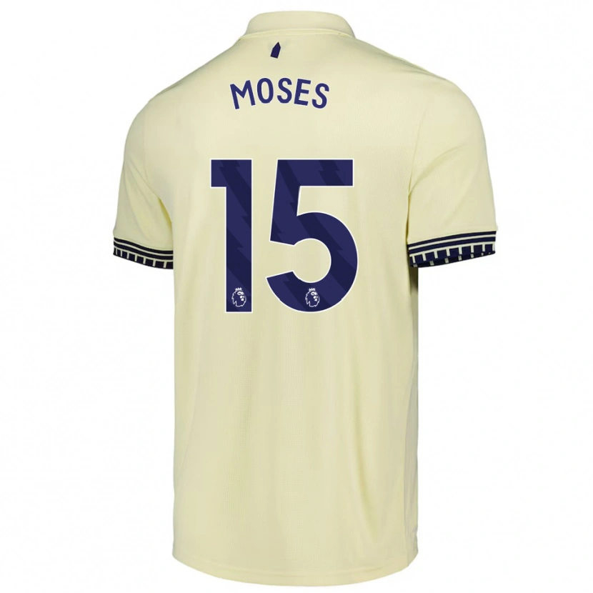 Danxen Herren Amari Moses #15 Creme Weiß Schwarz Auswärtstrikot Trikot 2025/26 T-Shirt Schweiz