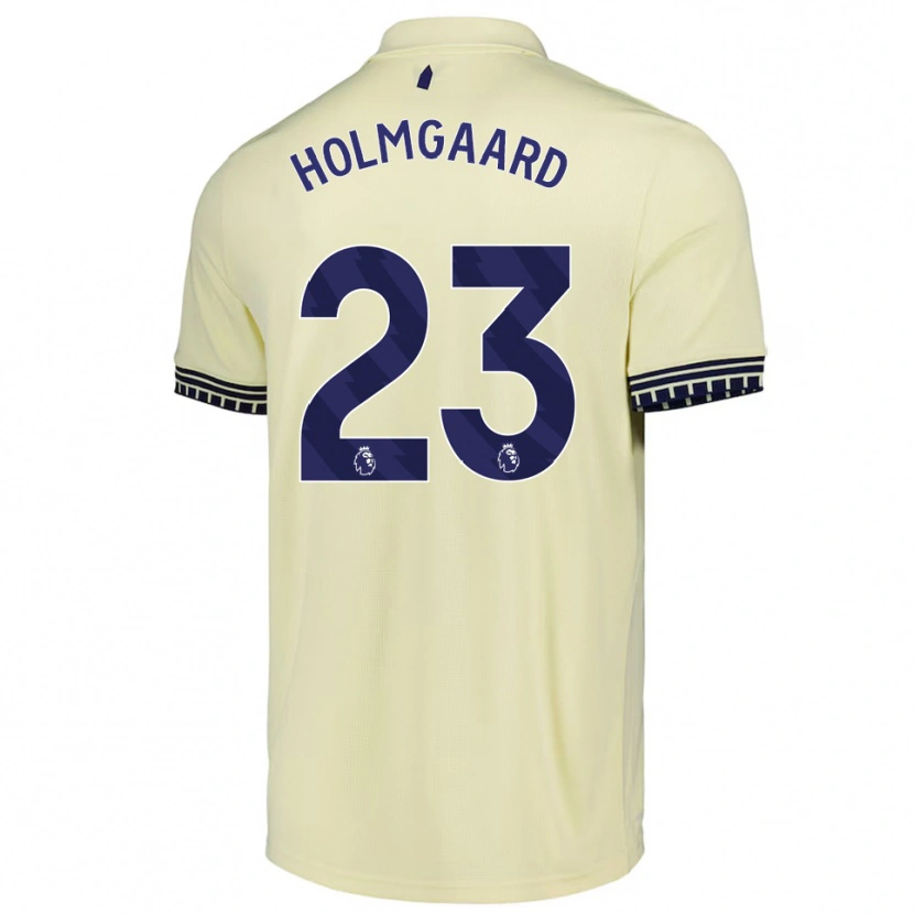 Danxen Herren Sara Holmgaard #23 Creme Weiß Schwarz Auswärtstrikot Trikot 2025/26 T-Shirt Schweiz