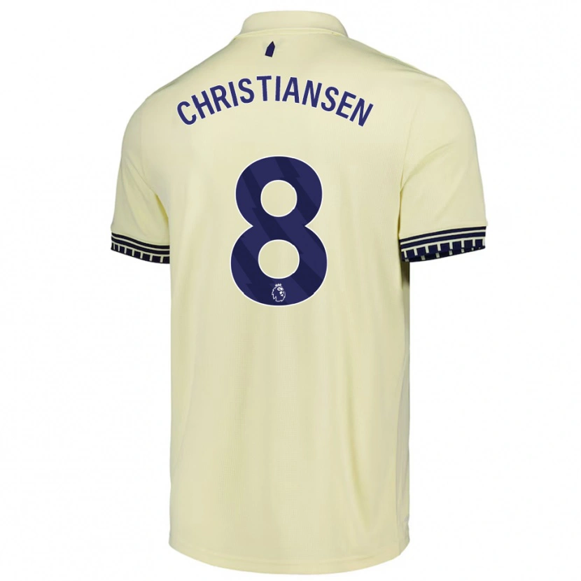 Danxen Herren Izzy Christiansen #8 Creme Weiß Schwarz Auswärtstrikot Trikot 2025/26 T-Shirt Schweiz