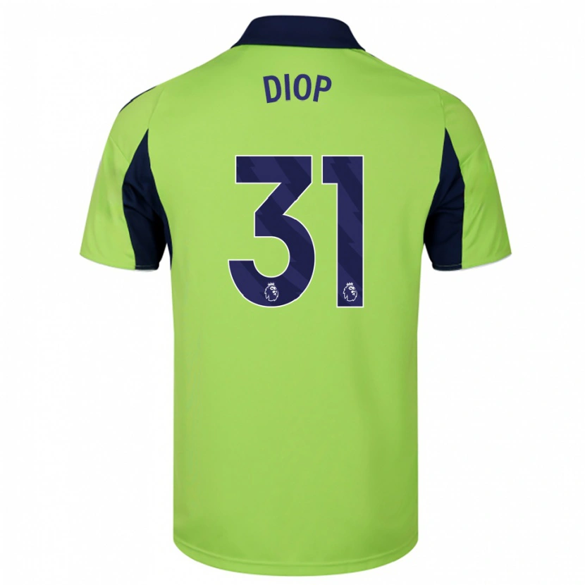 Danxen Herren Issa Diop #31 Grün Marineblau Weiß Auswärtstrikot Trikot 2025/26 T-Shirt Schweiz