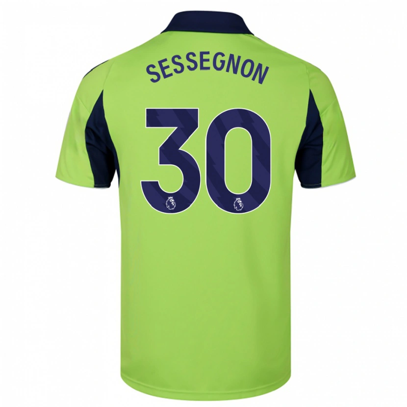 Danxen Herren Ryan Sessegnon #30 Grün Marineblau Weiß Auswärtstrikot Trikot 2025/26 T-Shirt Schweiz