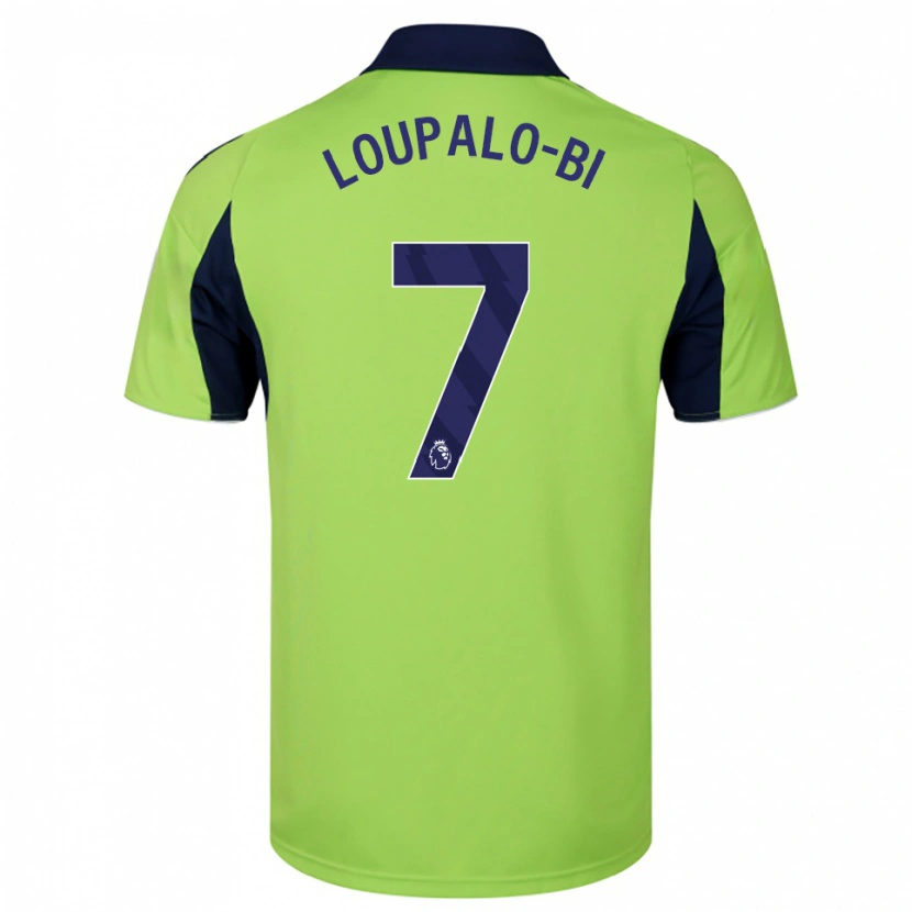 Danxen Herren Aaron Loupalo-Bi #7 Grün Marineblau Weiß Auswärtstrikot Trikot 2025/26 T-Shirt Schweiz