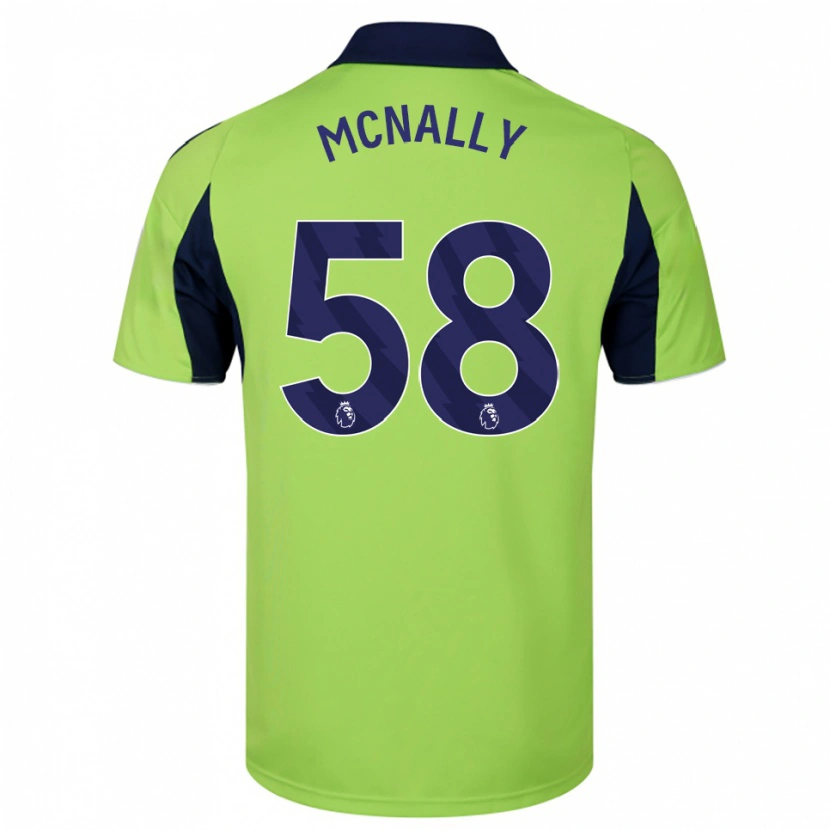 Danxen Herren Alfie Mcnally #58 Grün Marineblau Weiß Auswärtstrikot Trikot 2025/26 T-Shirt Schweiz