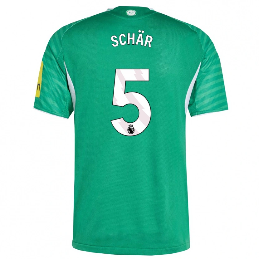 Danxen Herren Fabian Schär #5 Grün Weiß Auswärtstrikot Trikot 2025/26 T-Shirt Schweiz