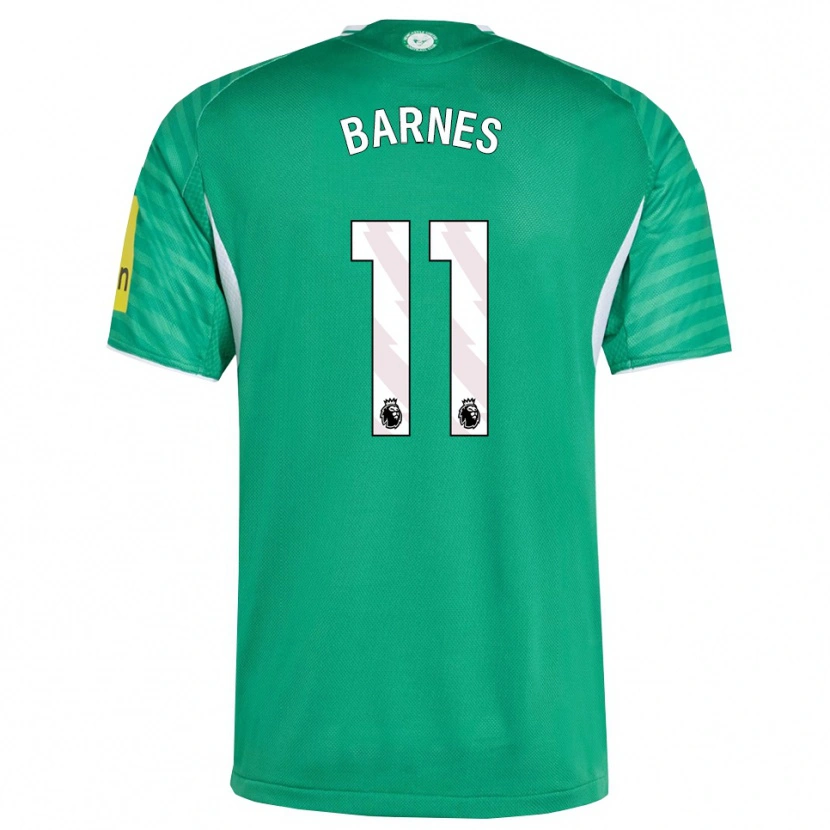 Danxen Herren Harvey Barnes #11 Grün Weiß Auswärtstrikot Trikot 2025/26 T-Shirt Schweiz