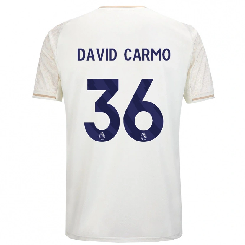 Danxen Herren David Carmo #36 Creme Weiß Schwarz Auswärtstrikot Trikot 2025/26 T-Shirt Schweiz