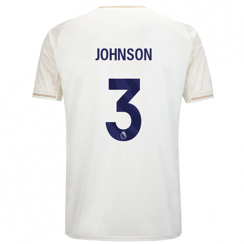 Danxen Herren Nat Johnson #3 Creme Weiß Schwarz Auswärtstrikot Trikot 2025/26 T-Shirt Schweiz