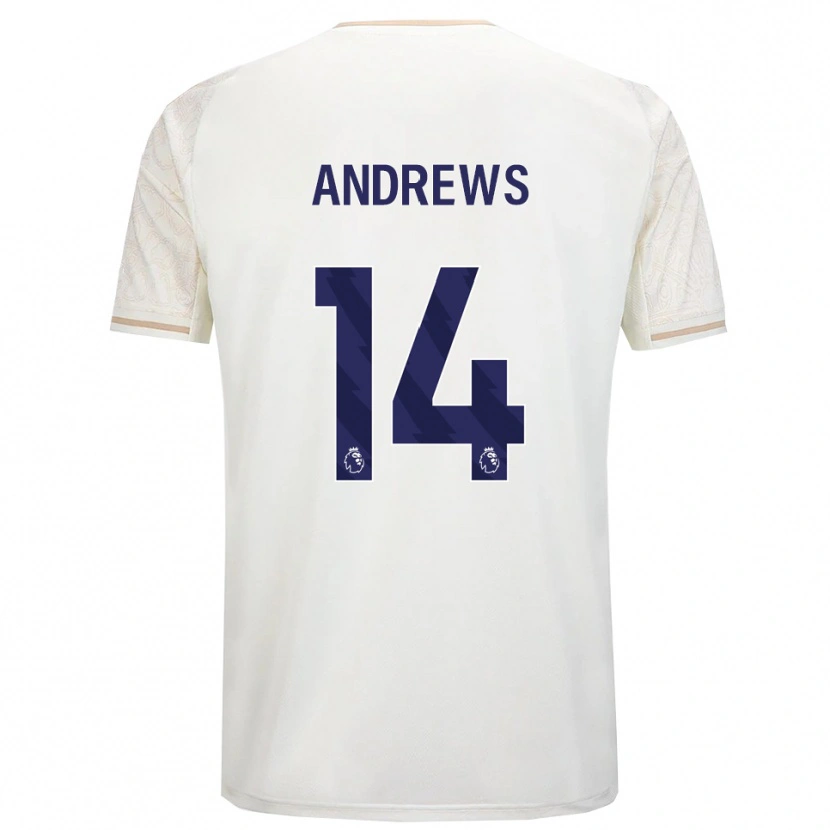 Danxen Herren Harvey Andrews #14 Creme Weiß Schwarz Auswärtstrikot Trikot 2025/26 T-Shirt Schweiz