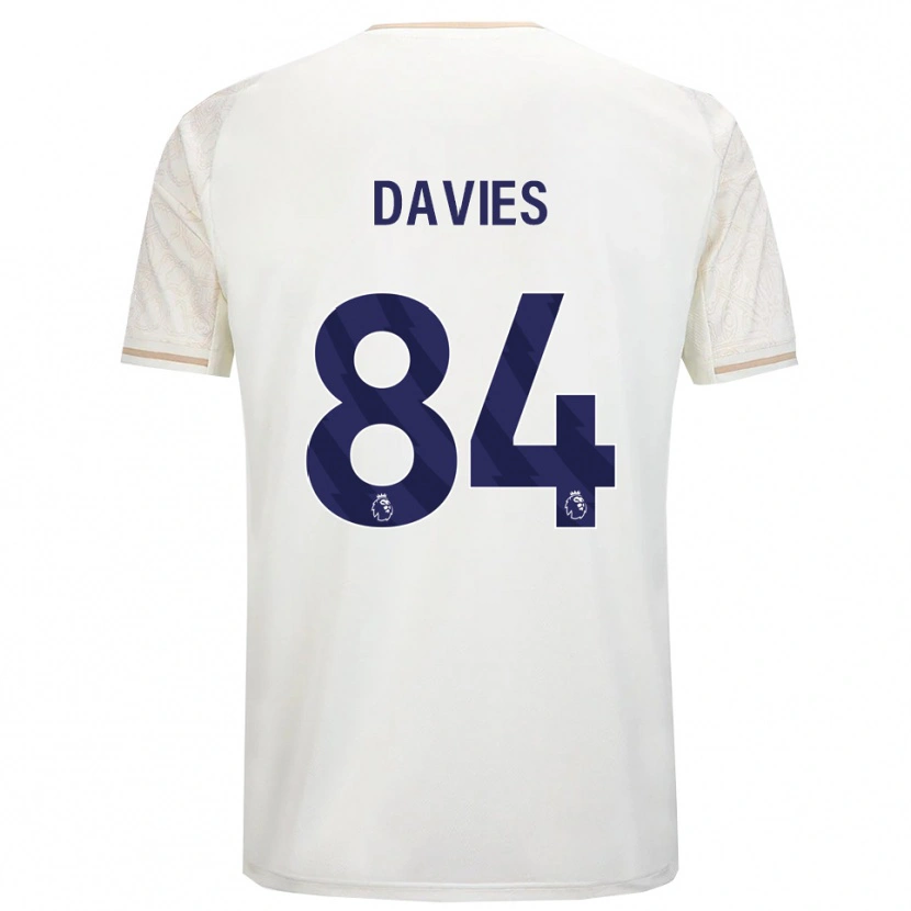 Danxen Herren Isaac Davies #84 Creme Weiß Schwarz Auswärtstrikot Trikot 2025/26 T-Shirt Schweiz