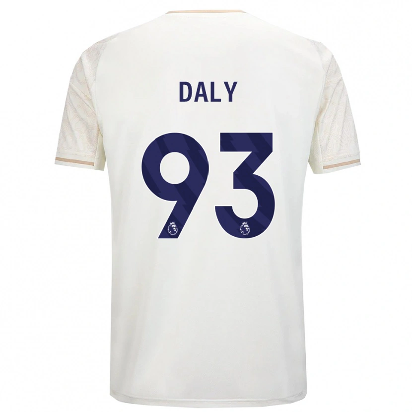 Danxen Herren Cormac Daly #93 Creme Weiß Schwarz Auswärtstrikot Trikot 2025/26 T-Shirt Schweiz
