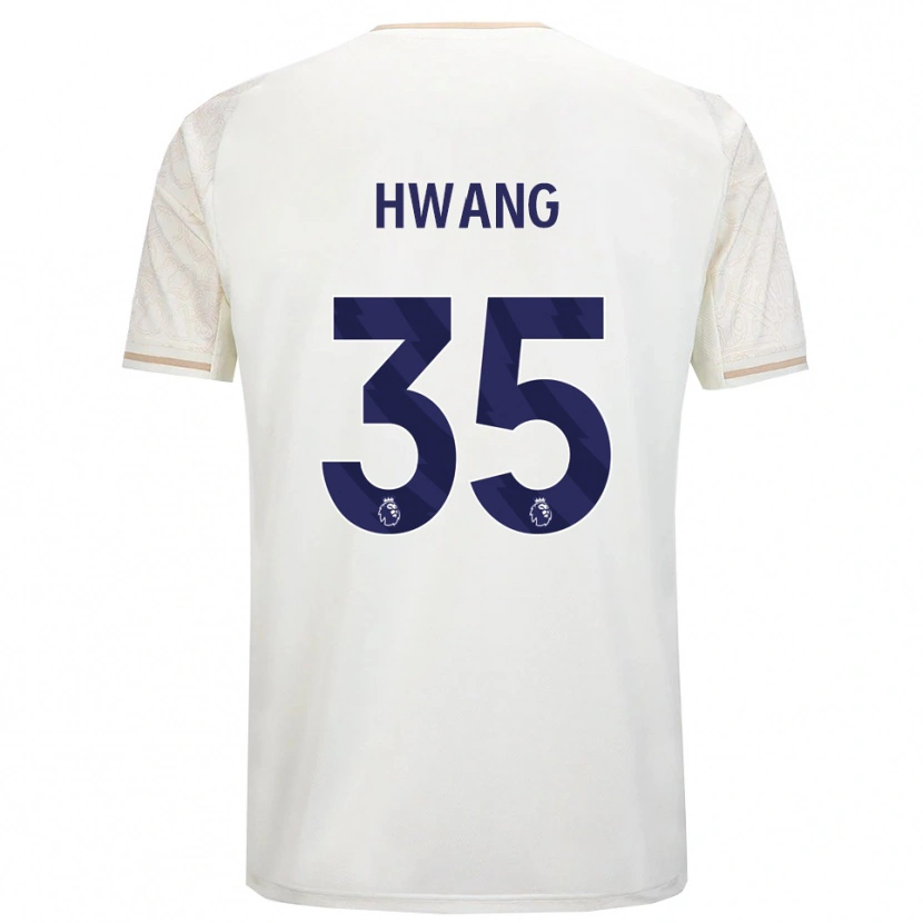Danxen Herren Ui-Jo Hwang #35 Creme Weiß Schwarz Auswärtstrikot Trikot 2025/26 T-Shirt Schweiz