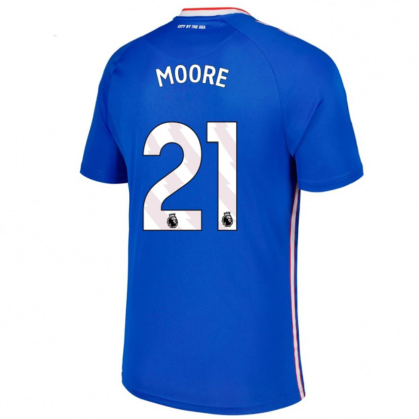 Danxen Herren Simon Moore #21 Blau Weiß Auswärtstrikot Trikot 2025/26 T-Shirt Schweiz