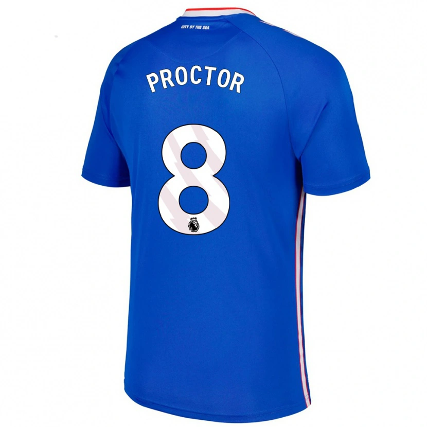 Danxen Herren Tom Proctor #8 Blau Weiß Auswärtstrikot Trikot 2025/26 T-Shirt Schweiz