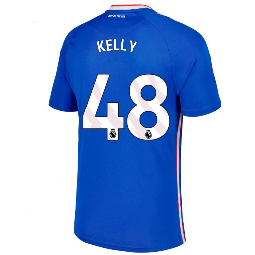 Danxen Herren Caden Kelly #48 Blau Weiß Auswärtstrikot Trikot 2025/26 T-Shirt Schweiz