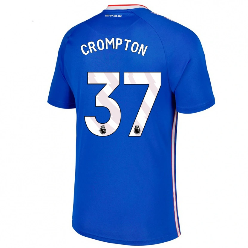 Danxen Herren Ben Crompton #37 Blau Weiß Auswärtstrikot Trikot 2025/26 T-Shirt Schweiz