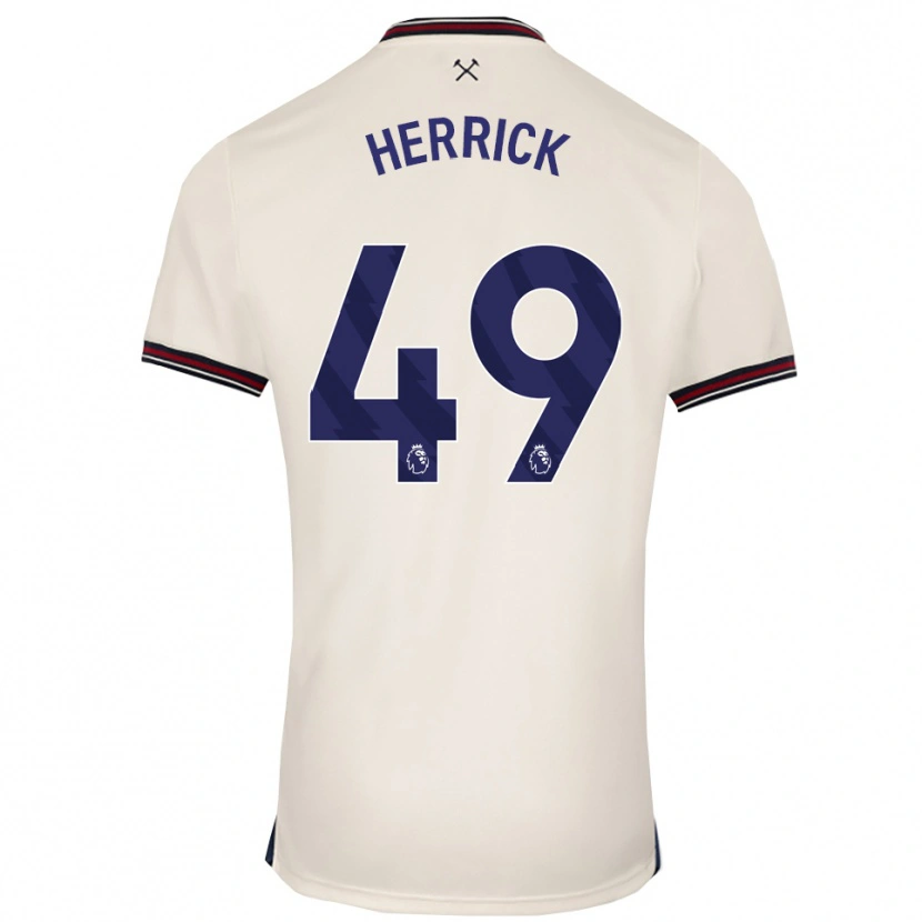 Danxen Herren Finlay Herrick #49 Creme Weiß Auswärtstrikot Trikot 2025/26 T-Shirt Schweiz