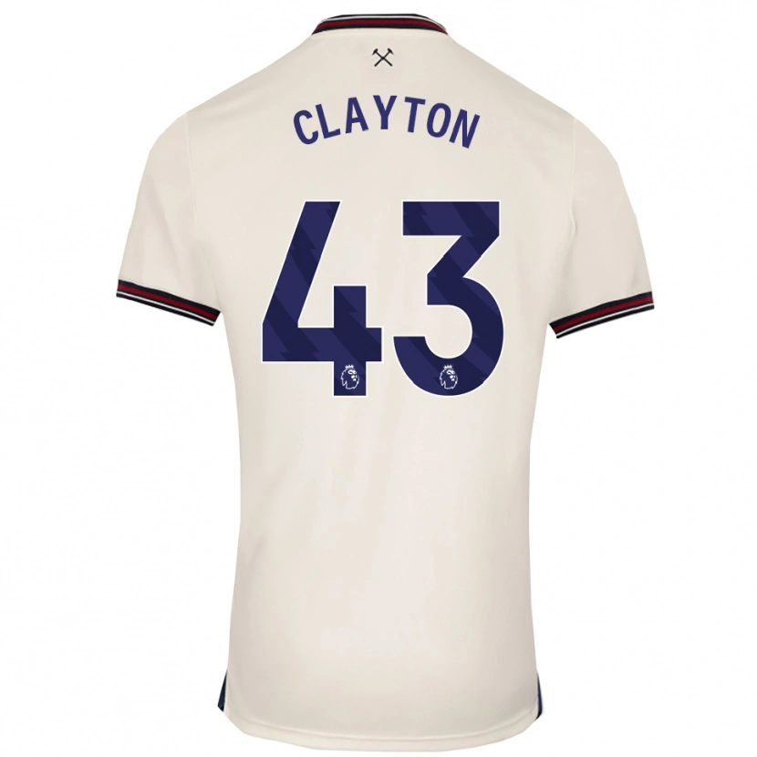 Danxen Herren Regan Clayton #43 Creme Weiß Auswärtstrikot Trikot 2025/26 T-Shirt Schweiz