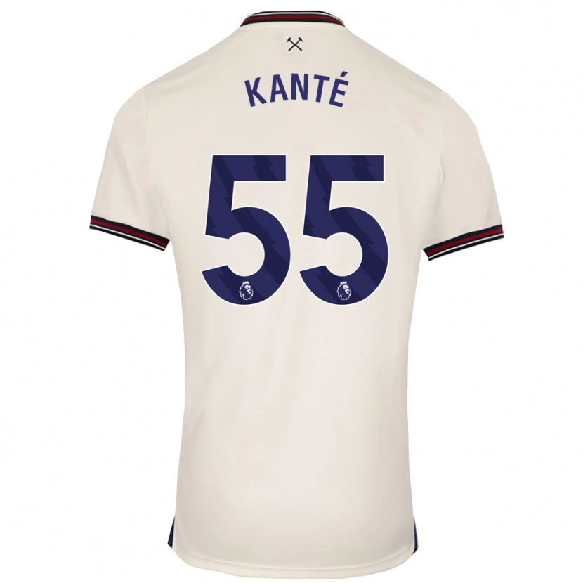 Danxen Herren Mohamadou Kanté #55 Creme Weiß Auswärtstrikot Trikot 2025/26 T-Shirt Schweiz