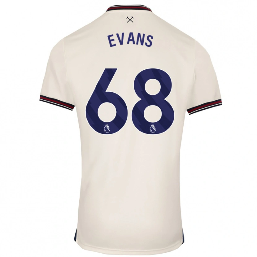 Danxen Herren Isaac Evans #68 Creme Weiß Auswärtstrikot Trikot 2025/26 T-Shirt Schweiz