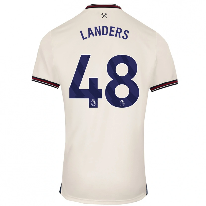 Danxen Herren Josh Landers #48 Creme Weiß Auswärtstrikot Trikot 2025/26 T-Shirt Schweiz