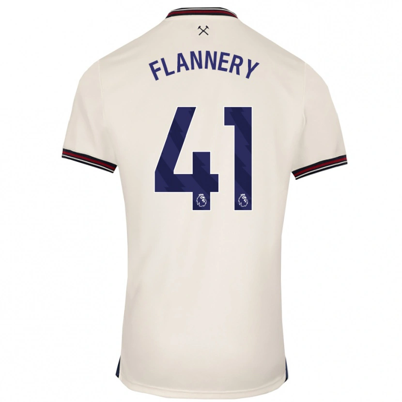 Danxen Herren Keira Flannery #41 Creme Weiß Auswärtstrikot Trikot 2025/26 T-Shirt Schweiz