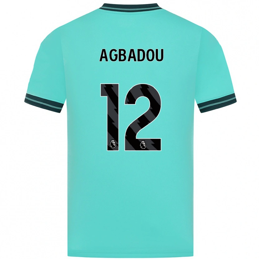 Danxen Herren Emmanuel Agbadou #12 Himmelblau Grün Auswärtstrikot Trikot 2025/26 T-Shirt Schweiz