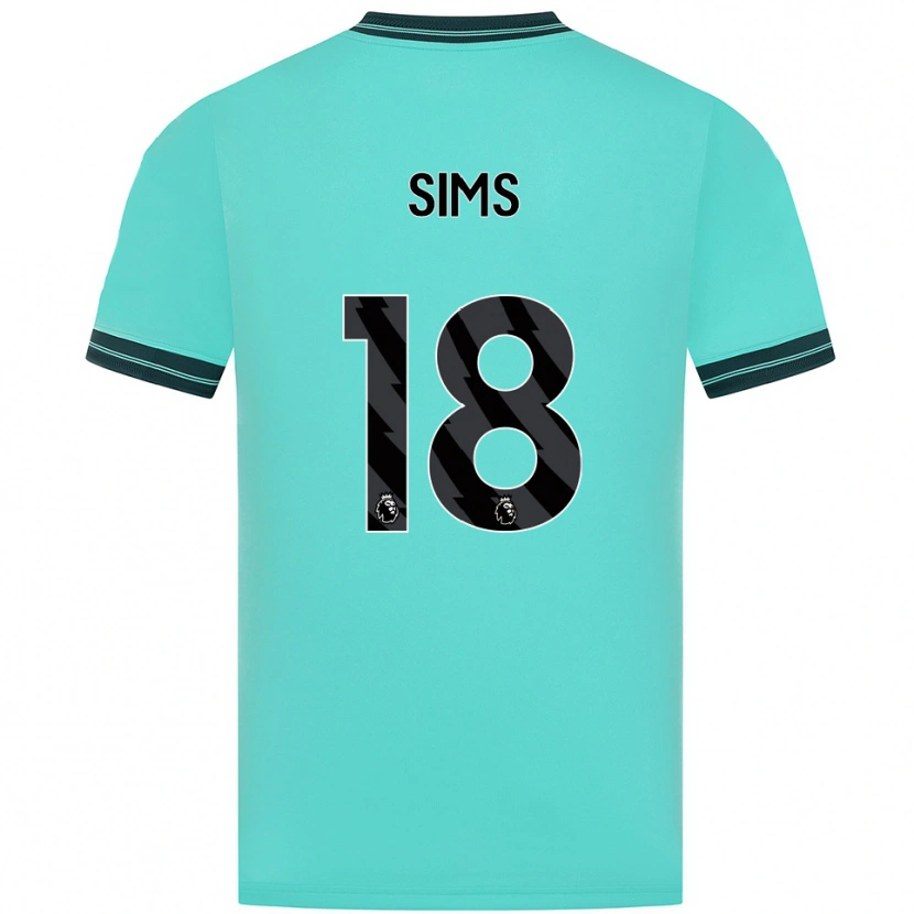 Danxen Herren Amy Sims #18 Himmelblau Grün Auswärtstrikot Trikot 2025/26 T-Shirt Schweiz
