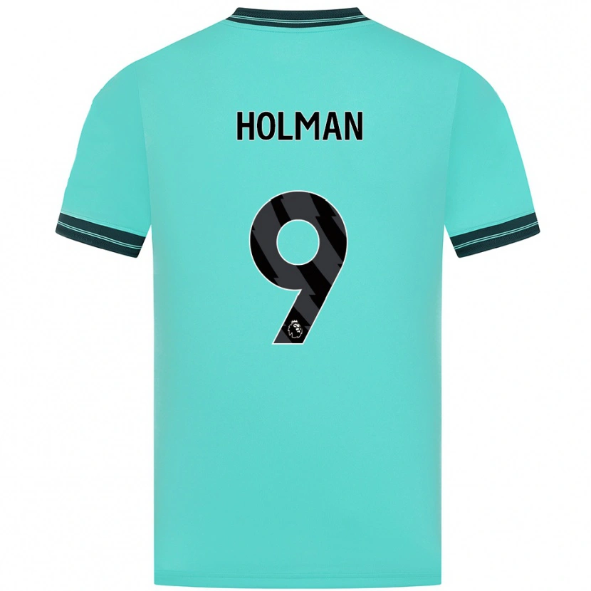 Danxen Herren Fletcher Holman #9 Himmelblau Grün Auswärtstrikot Trikot 2025/26 T-Shirt Schweiz