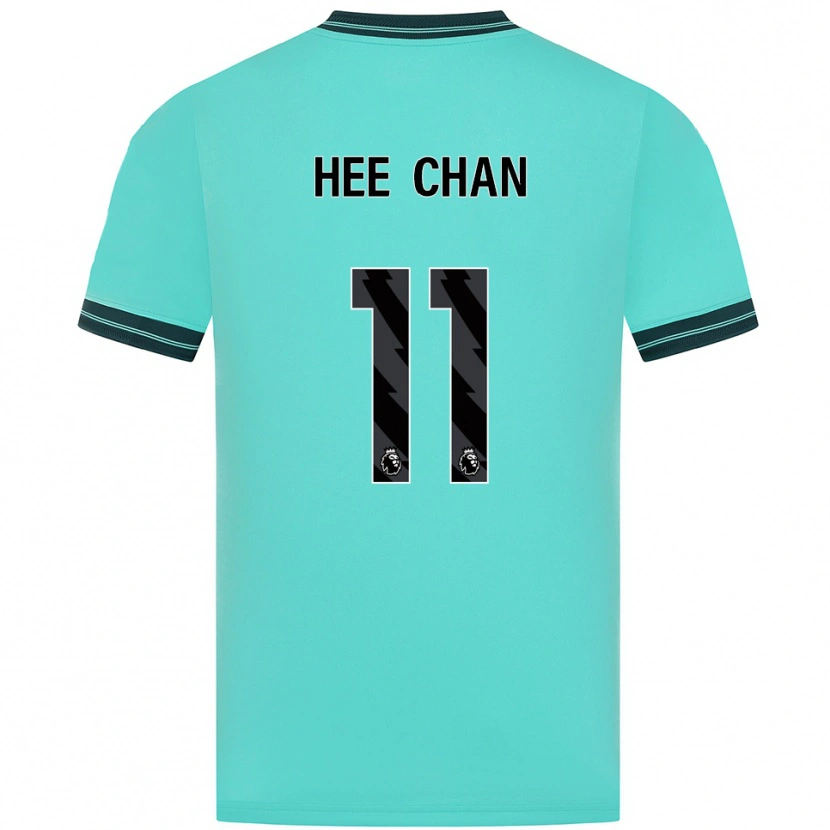 Danxen Herren Hee-Chan Hwang #11 Himmelblau Grün Auswärtstrikot Trikot 2025/26 T-Shirt Schweiz