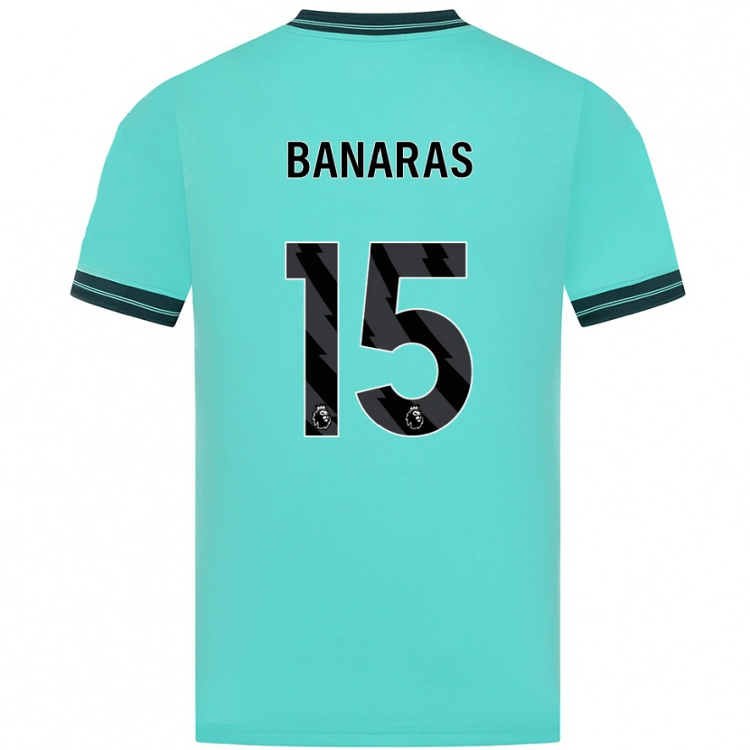 Danxen Herren Layla Banaras #15 Himmelblau Grün Auswärtstrikot Trikot 2025/26 T-Shirt Schweiz