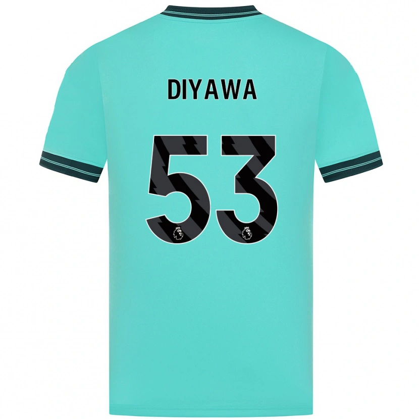 Danxen Herren Aaron Keto Diyawa #53 Himmelblau Grün Auswärtstrikot Trikot 2025/26 T-Shirt Schweiz