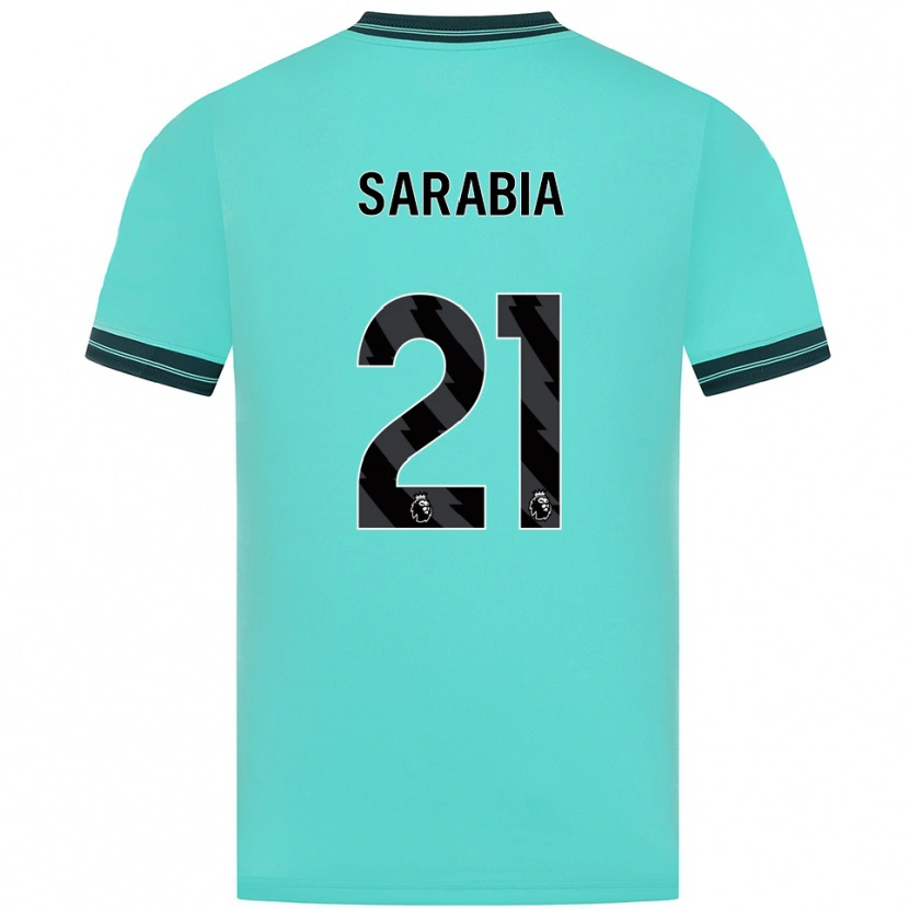 Danxen Herren Pablo Sarabia #21 Himmelblau Grün Auswärtstrikot Trikot 2025/26 T-Shirt Schweiz