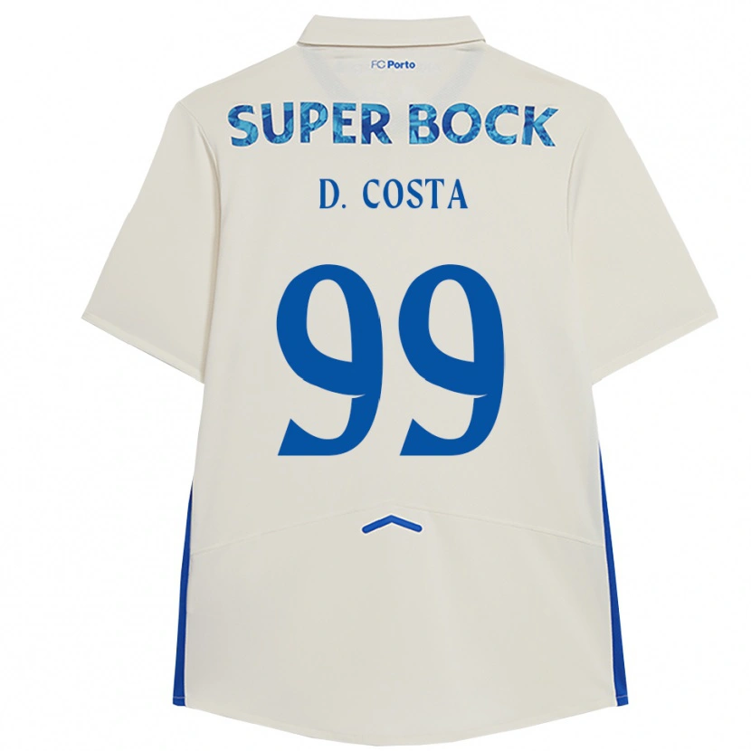 Danxen Herren Diogo Costa #99 Weiß Blau Ausweichtrikot Trikot 2025/26 T-Shirt Schweiz