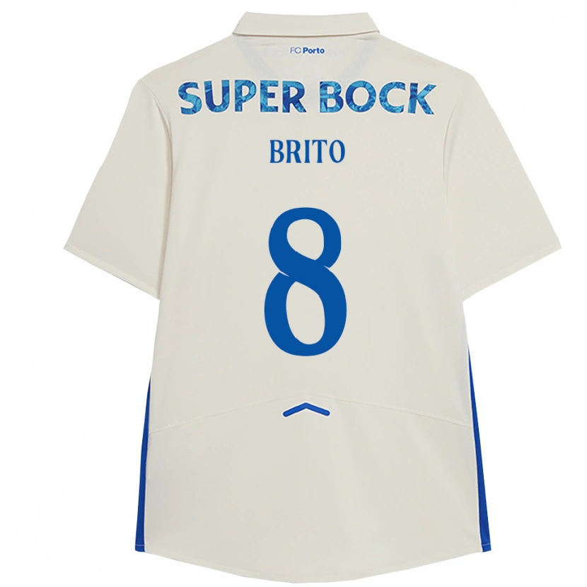 Danxen Herren João Brito #8 Weiß Blau Ausweichtrikot Trikot 2025/26 T-Shirt Schweiz