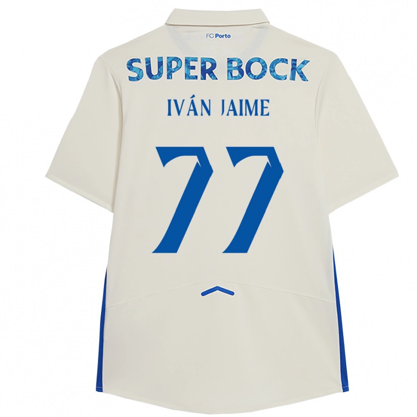 Danxen Herren Iván Jaime #77 Weiß Blau Ausweichtrikot Trikot 2025/26 T-Shirt Schweiz