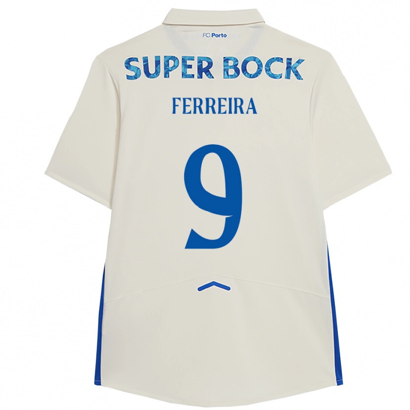 Danxen Herren Cristina Ferreira #9 Weiß Blau Ausweichtrikot Trikot 2025/26 T-Shirt Schweiz