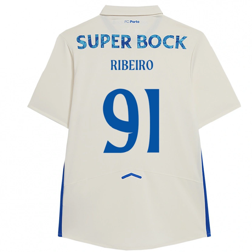 Danxen Herren Gonçalo Ribeiro #91 Weiß Blau Ausweichtrikot Trikot 2025/26 T-Shirt Schweiz