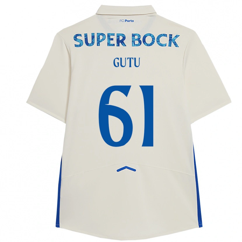Danxen Herren Denis Gutu #61 Weiß Blau Ausweichtrikot Trikot 2025/26 T-Shirt Schweiz