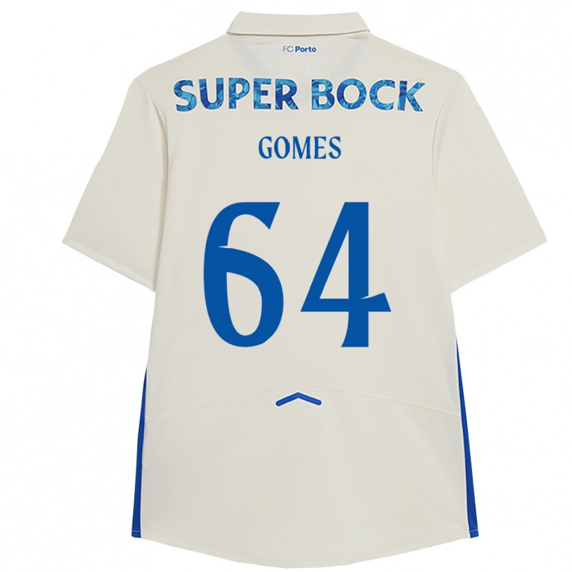 Danxen Herren Luís Gomes #64 Weiß Blau Ausweichtrikot Trikot 2025/26 T-Shirt Schweiz