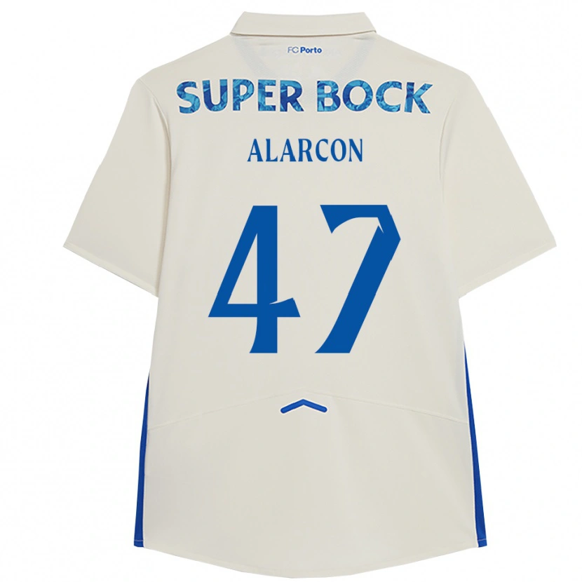 Danxen Herren Ángel Alarcón #47 Weiß Blau Ausweichtrikot Trikot 2025/26 T-Shirt Schweiz