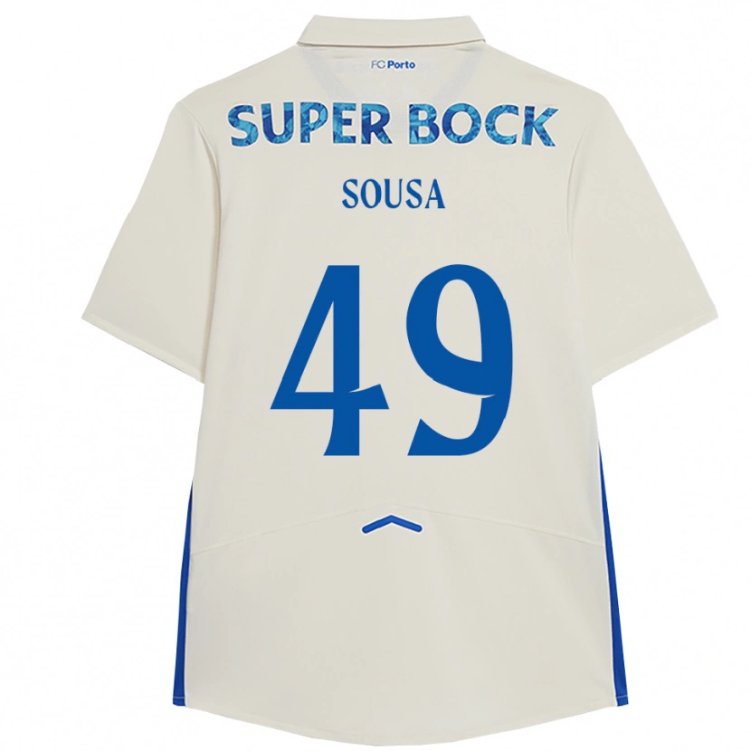 Danxen Herren Gonçalo Sousa #49 Weiß Blau Ausweichtrikot Trikot 2025/26 T-Shirt Schweiz