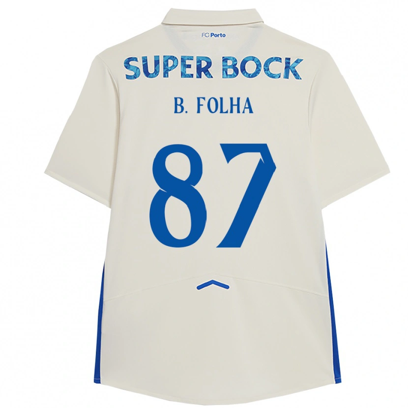 Danxen Herren Bernardo Folha #87 Weiß Blau Ausweichtrikot Trikot 2025/26 T-Shirt Schweiz