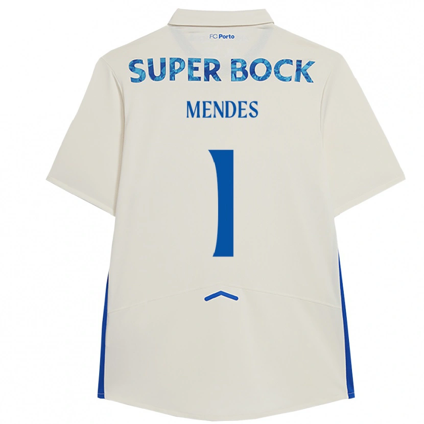 Danxen Herren Francisco Mendes #1 Weiß Blau Ausweichtrikot Trikot 2025/26 T-Shirt Schweiz