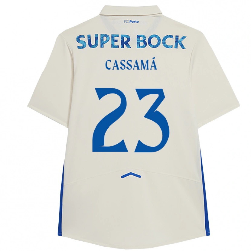 Danxen Herren Abdu Cassamá #23 Weiß Blau Ausweichtrikot Trikot 2025/26 T-Shirt Schweiz