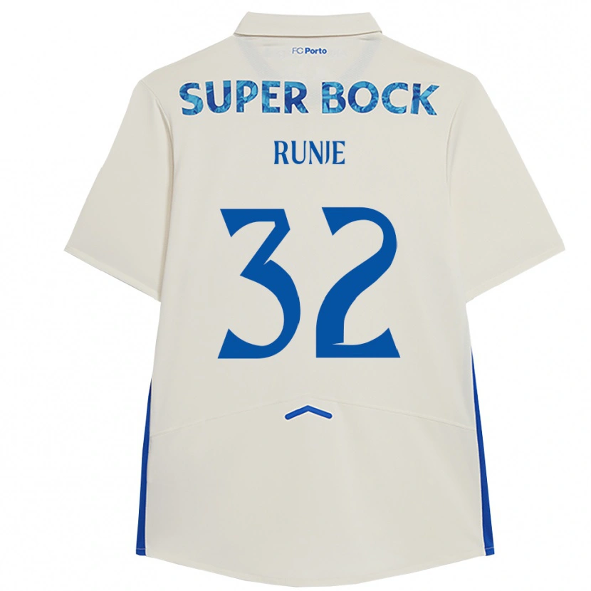 Danxen Herren Roko Runje #32 Weiß Blau Ausweichtrikot Trikot 2025/26 T-Shirt Schweiz